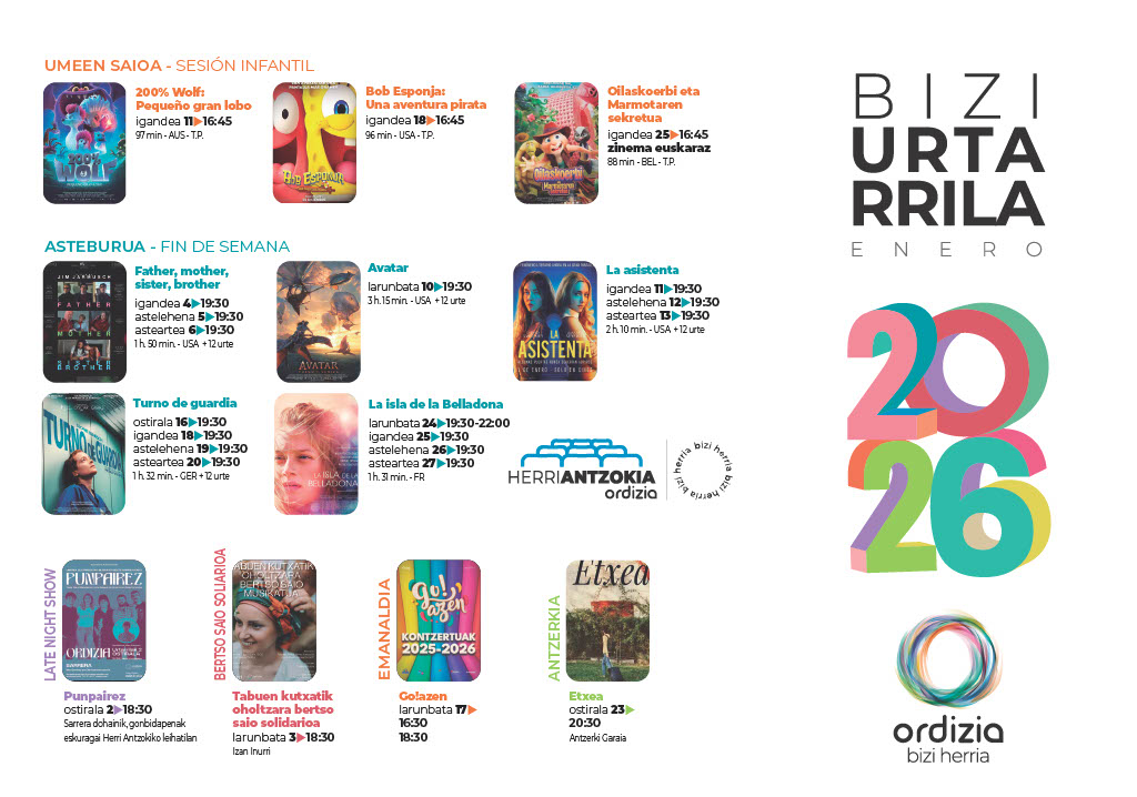 Urtarrileko agenda