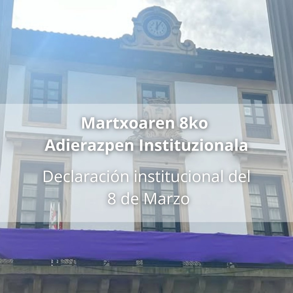 [Martxoa 8] Ordiziako Udalaren adierazpena